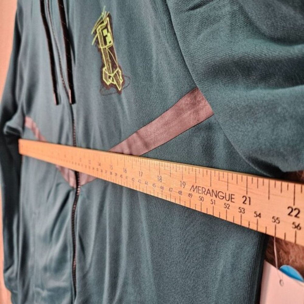 NWT Point Zero x Minecraft Hoodie Green Long Sleeve Full Zip Sweatshirt Men's M - Picture 3 of 13